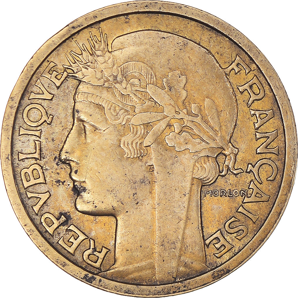 Coin, France, Morlon, 2 Francs, 1938, Paris, EF(40-45), Aluminum-Bronze, KM:886
