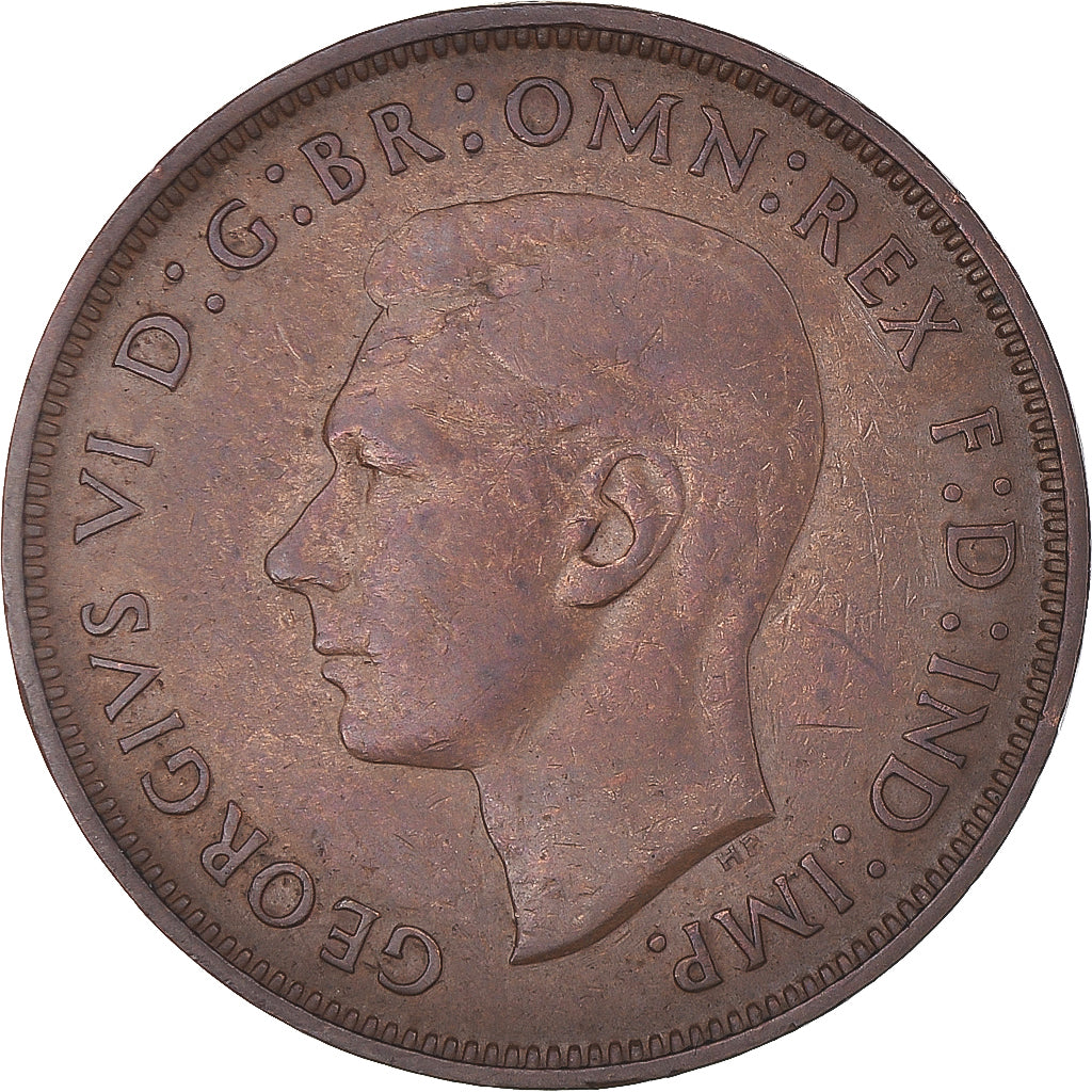 Coin, Great Britain, George VI, Penny, 1938, VF(30-35), Bronze, KM:845