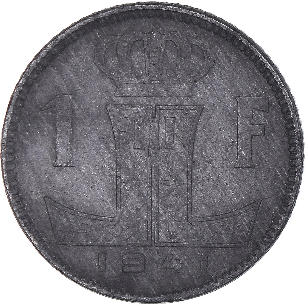 Moneta, Belgio, Franc, 1941, BB, Zinco, KM:127