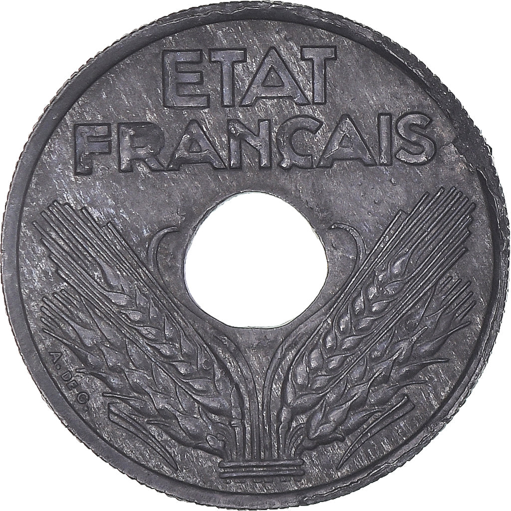 Munten, Frankrijk, État français, 10 Centimes, 1941, Paris, FR+, Zinc