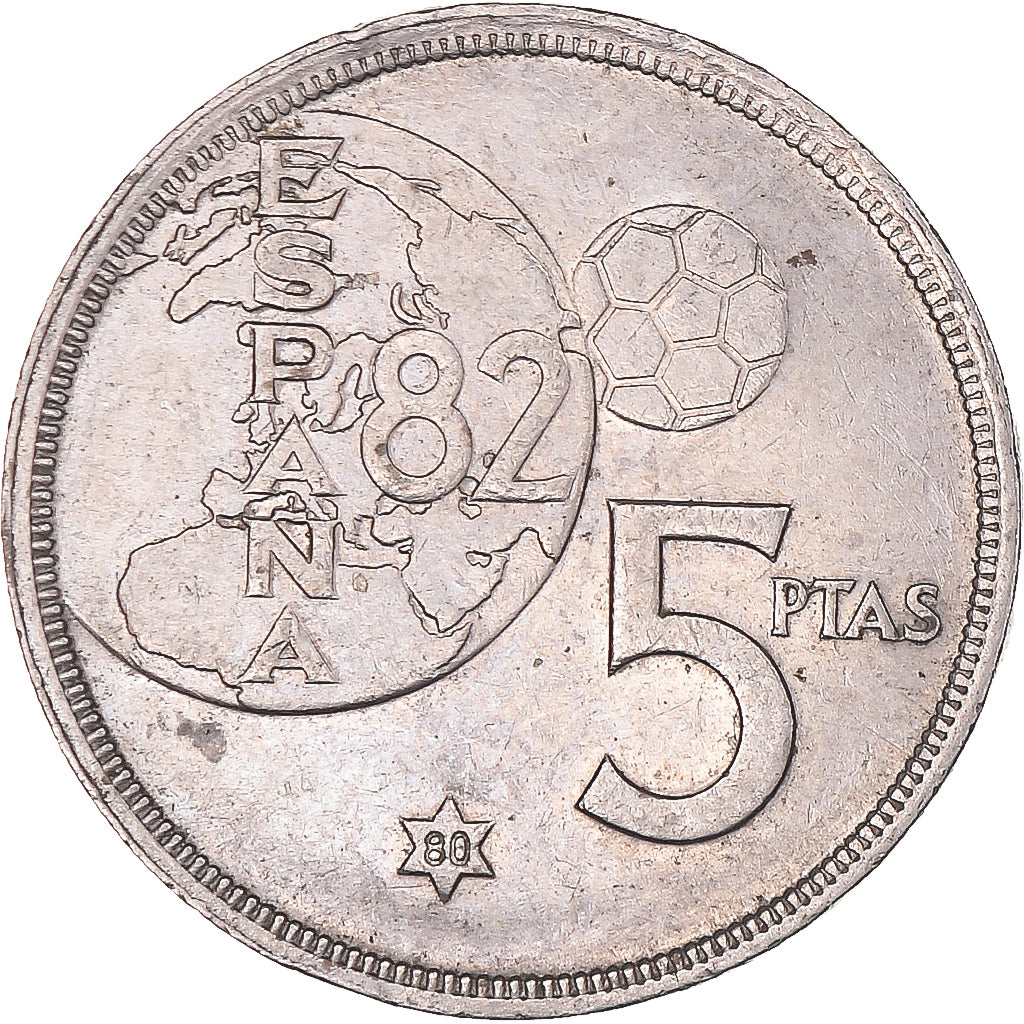 Monnaie, Espagne, Juan Carlos I, 5 Pesetas, 1980, TTB, Cupro-nickel, KM:817