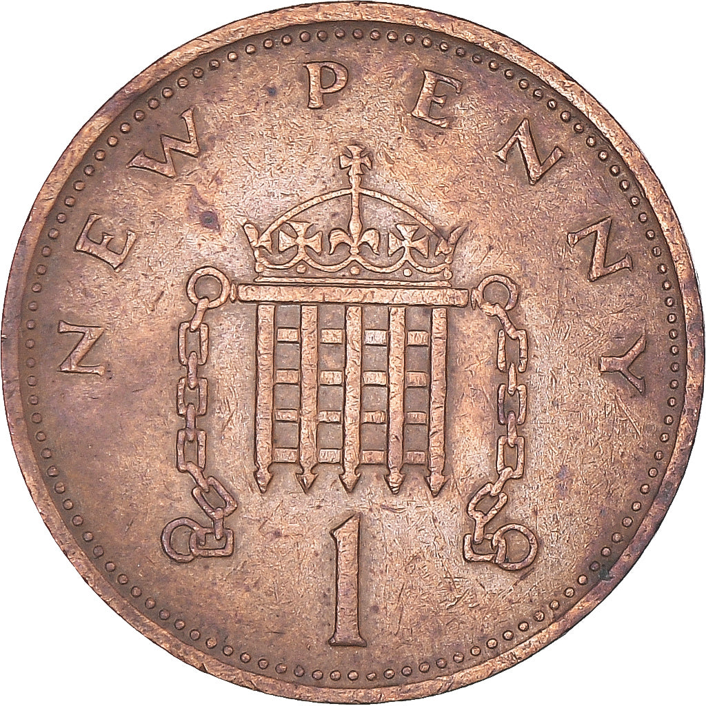 Moneta, Gran Bretagna, Elizabeth II, New Penny, 1971, BB, Bronzo, KM:915