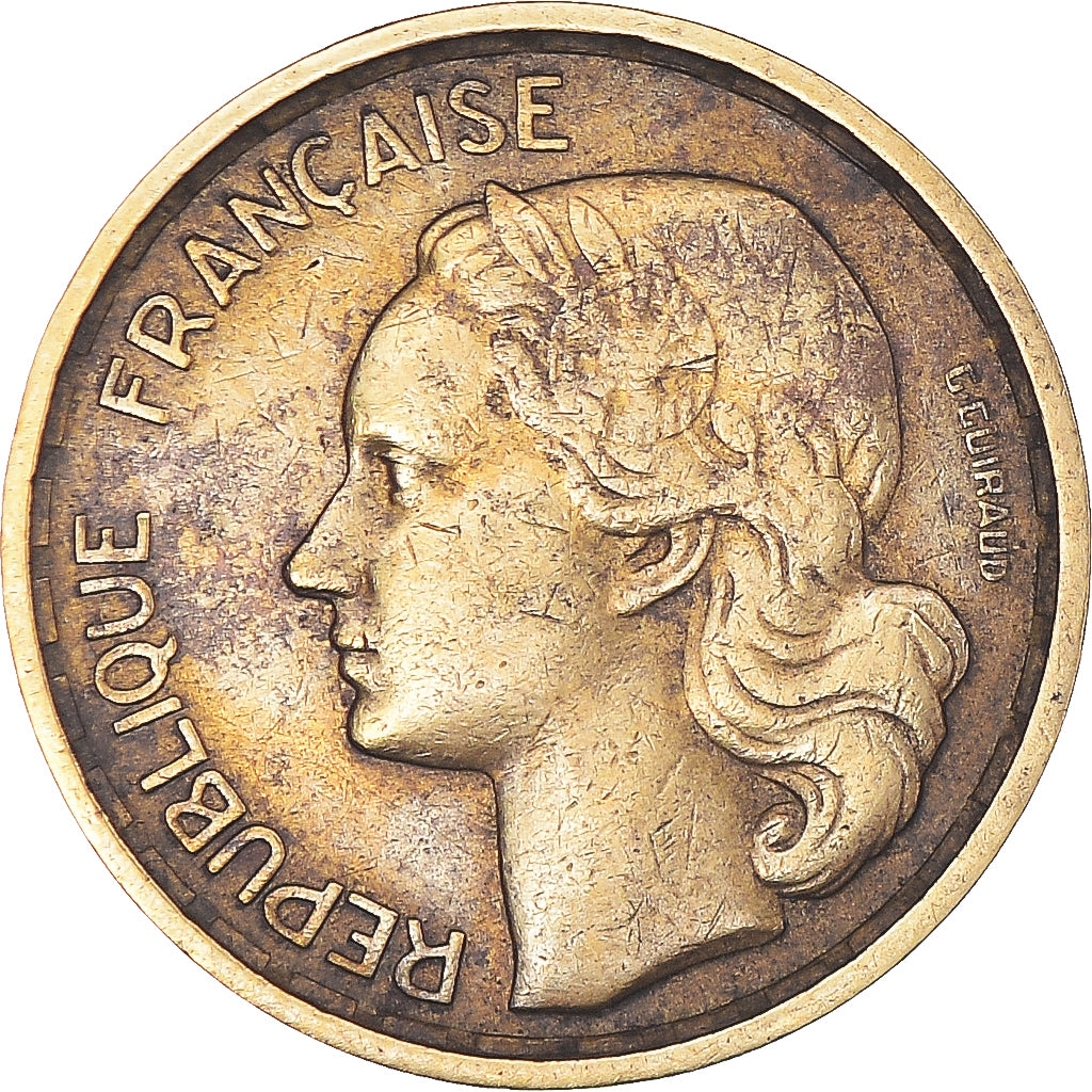 Münze, Frankreich, Guiraud, 10 Francs, 1952, Beaumont - Le Roger, SS