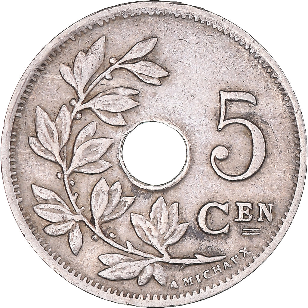 Coin, Belgium, 5 Centimes, 1924, VF(30-35), Copper-nickel, KM:67