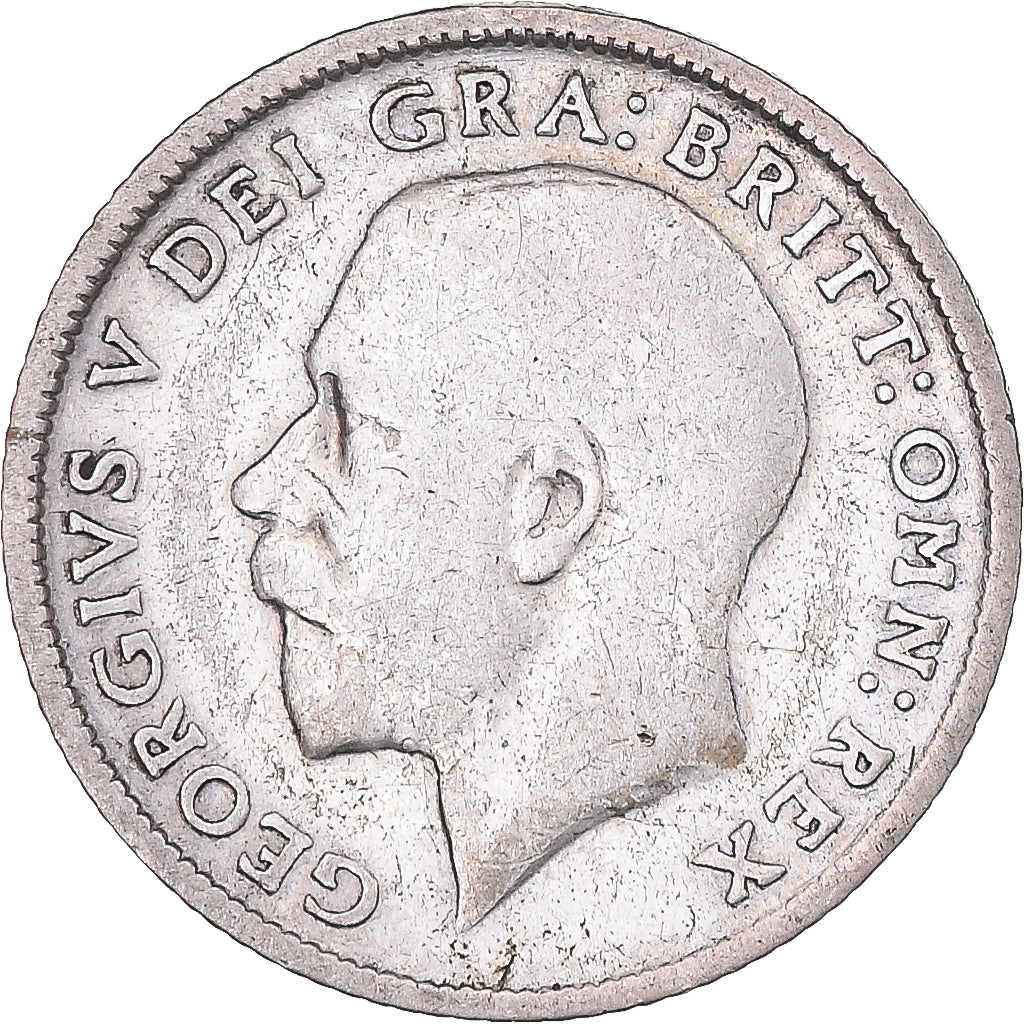 Coin, Great Britain, 6 Pence, 1924, VF(20-25), Silver, KM:815a.1