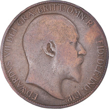 Coin, Great Britain, Edward VII, 1/2 Penny, 1907, F(12-15), Bronze, KM:793.2