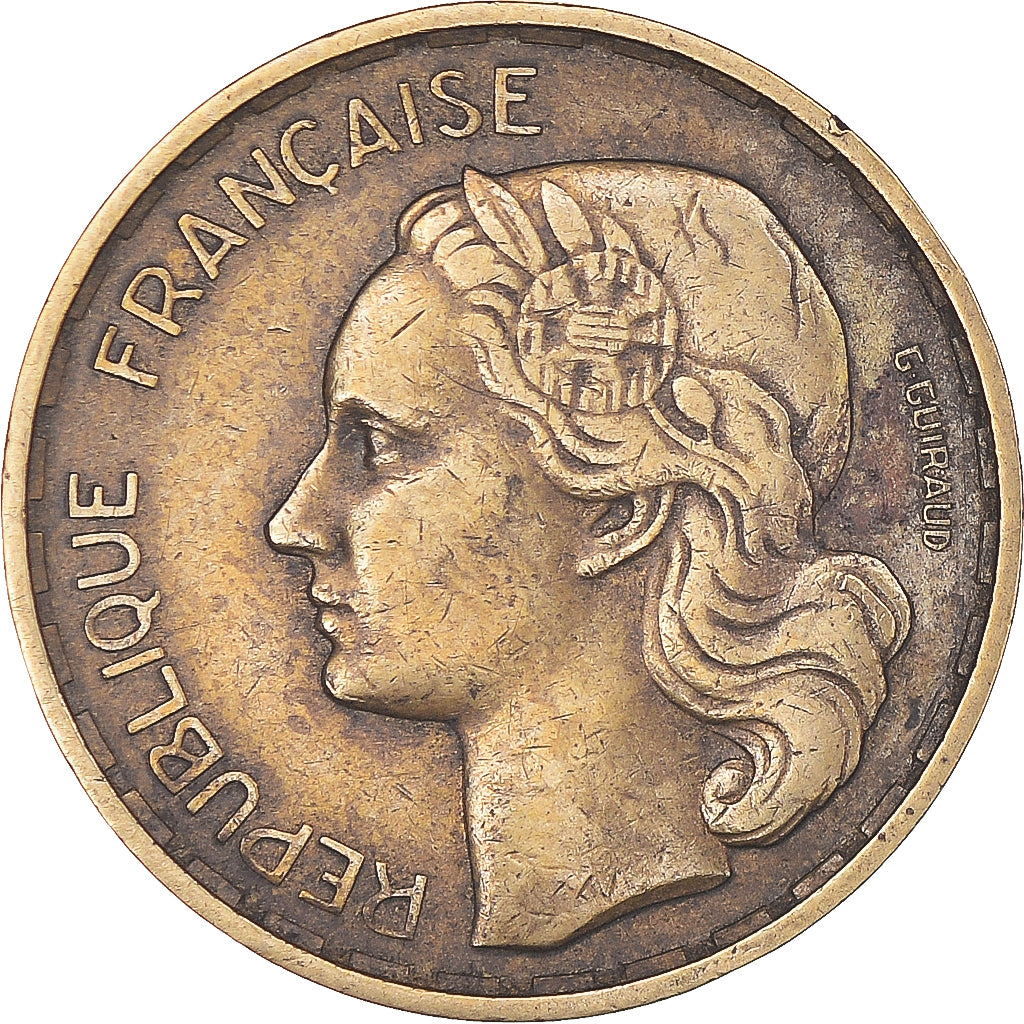Moneta, Francia, Guiraud, 20 Francs, 1952, Beaumont - Le Roger, BB
