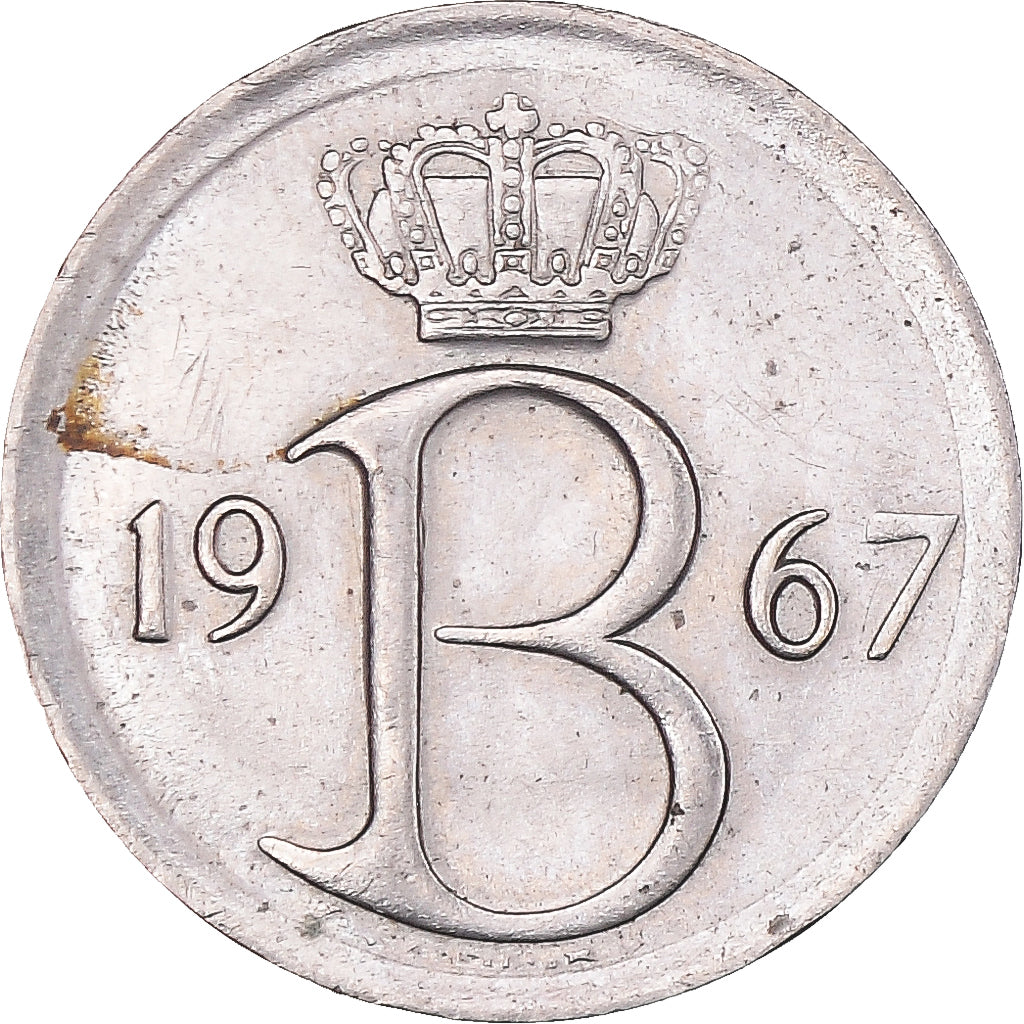 Moneda, Bélgica, 25 Centimes, 1967, Brussels, MBC+, Cobre - níquel, KM:153.1