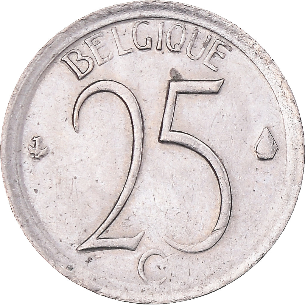 Moneda, Bélgica, 25 Centimes, 1967, Brussels, MBC+, Cobre - níquel, KM:153.1
