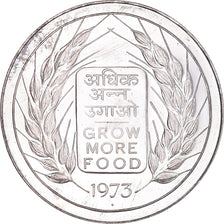 Coin, INDIA-REPUBLIC, 20 Rupees, 1973, Mumbai, Bombay, MS(63), Silver, KM:240