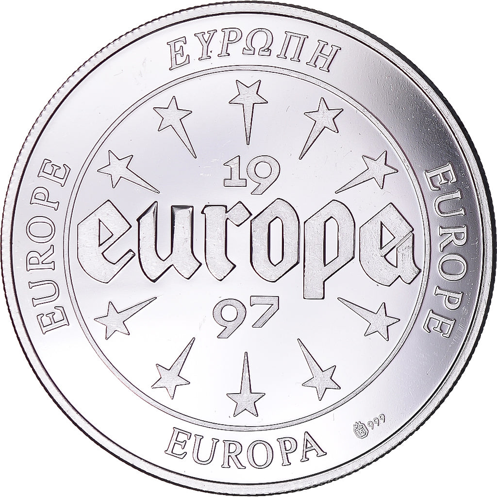 Francia, medalla, Europa, 1997, Luxembourg, SC, Plata