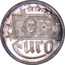 Francja, 10 Euro, Europa, 1997, Belgium, MS(60-62), Srebro