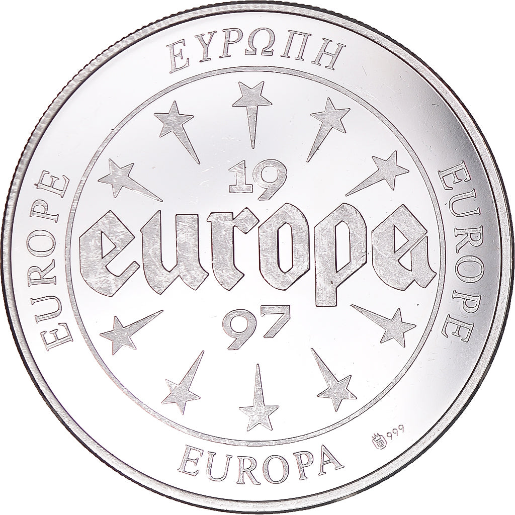 Frankreich, Medaille, Europa, 1997, Great Britain, UNZ, Silber