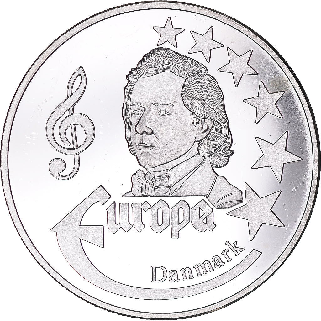 Frankreich, Medaille, Europa, 1998, Denmark, UNZ, Silber