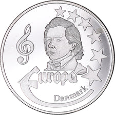 France, Medal, Europa, 1998, Denmark, MS(63), Silver