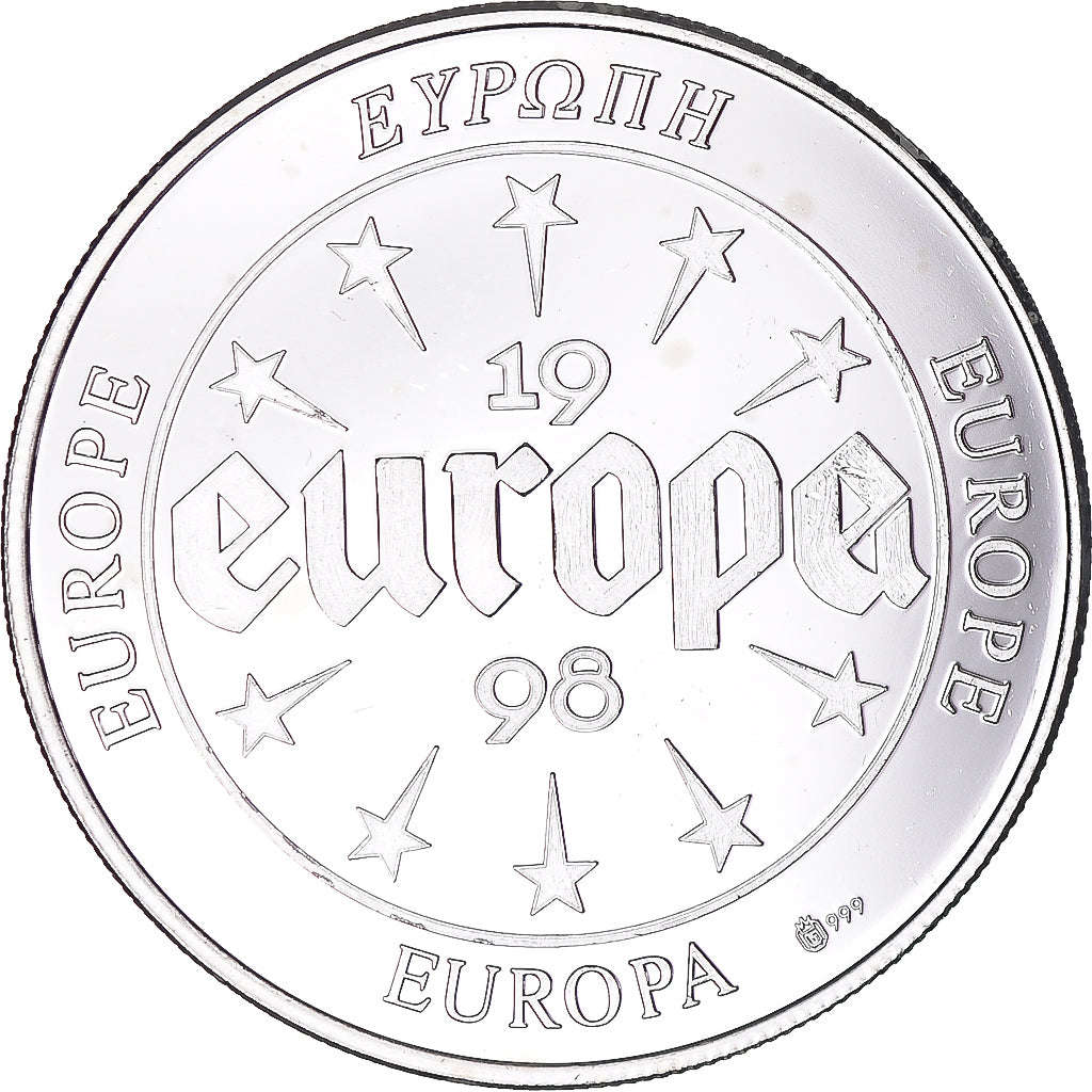 Frankreich, Medaille, Europa, 1998, Denmark, UNZ, Silber