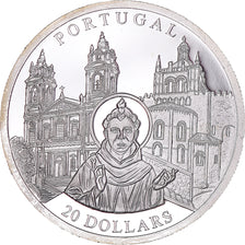 Coin, Liberia, 20 Dollars, 2001, Portugal, MS(63), Silver