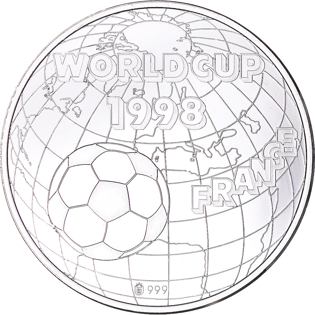 Frankreich, Medaille, World Cup, 1998, Italy, UNZ, Silber