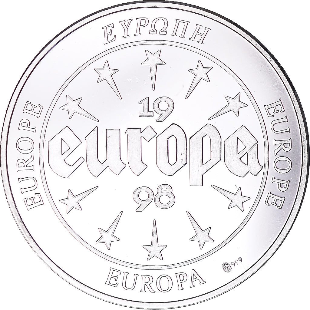 Frankrijk, Medaille, Europa, 1998, Spain, UNC-, Zilver