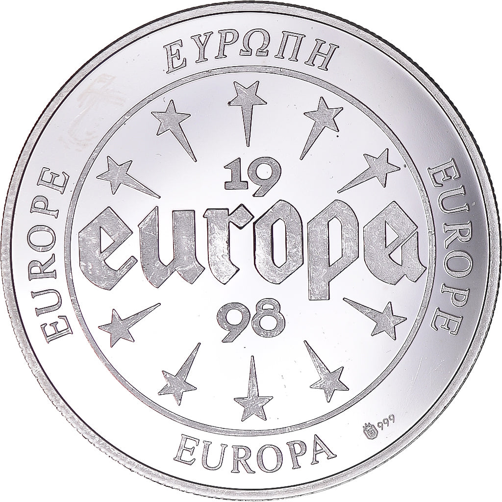 France, Medal, Europa, 1998, FRANCE, MS(63), Silver