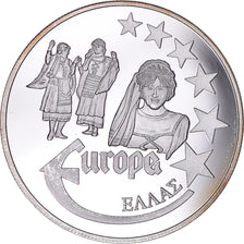 Francja, medal, Europa, 2000, Greece, MS(63), Srebro