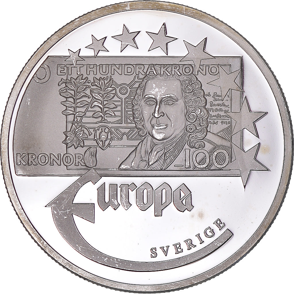 Francja, medal, Europa, 1997, Sweden, MS(63), Srebro
