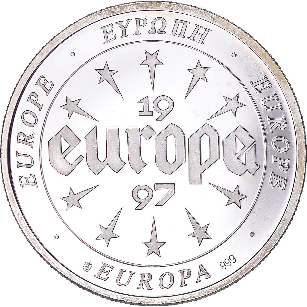 Francja, medal, Europa, 1997, Sweden, MS(63), Srebro
