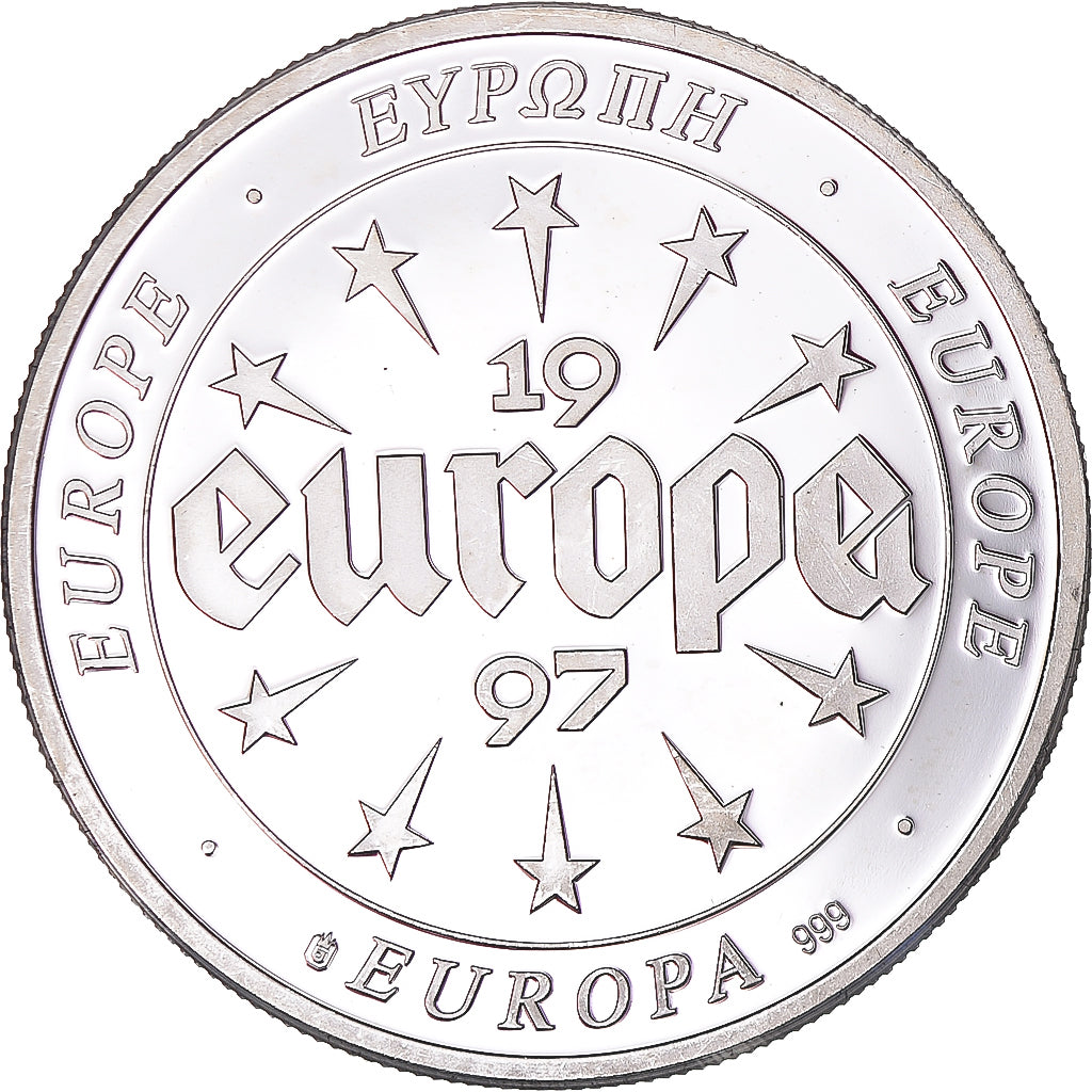 France, Medal, Europa, 1997, Austria, MS(63), Silver