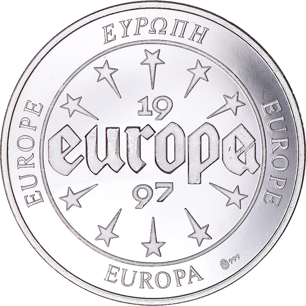 Francja, medal, Europa, 1997, Italy, MS(63), Srebro