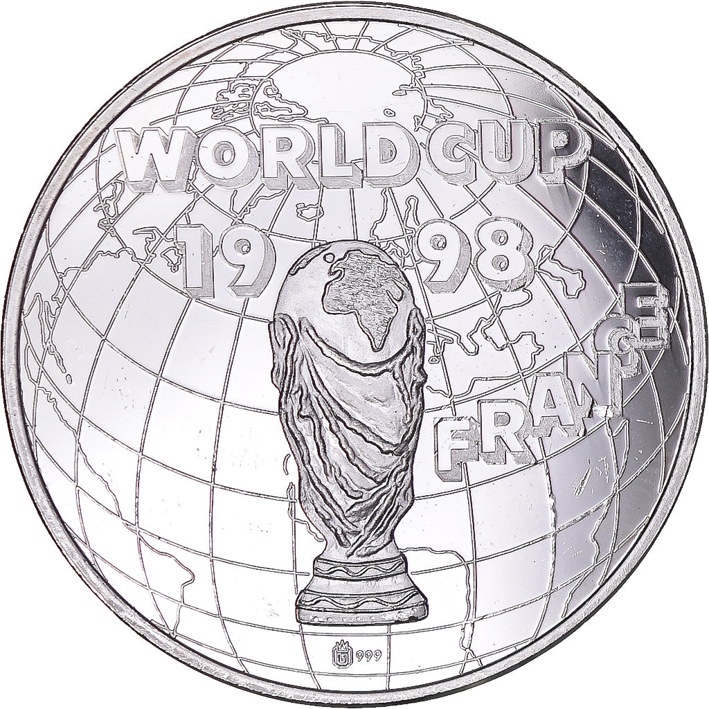Frankreich, Medaille, World Cup, 1998, Brazil, UNZ, Silber