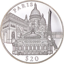 Coin, Liberia, 20 Dollars, 2000, PARIS, MS(63), Silver