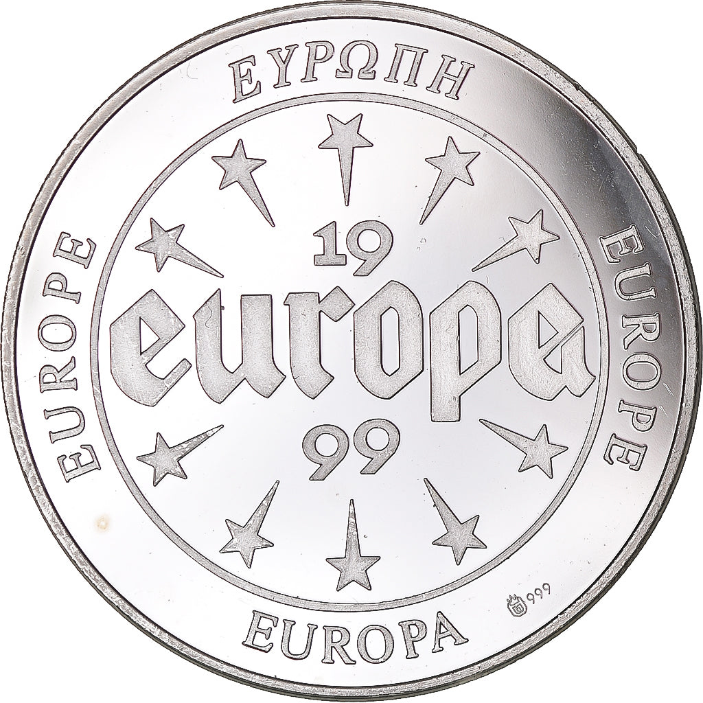 Frankreich, Medaille, Europa, 1999, Spain, UNZ, Silber