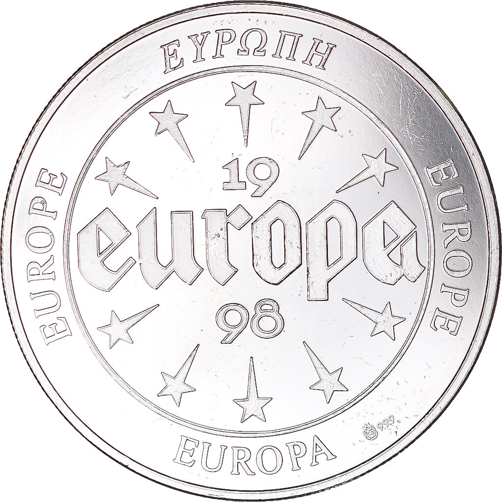 Frankreich, Medaille, Europa, 1998, Sweden, UNZ, Silber