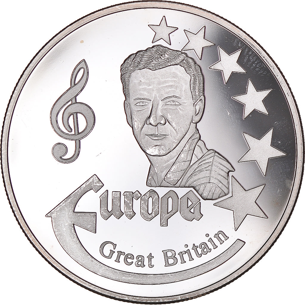 Francja, medal, Europa, 1998, Great Britain, MS(63), Srebro