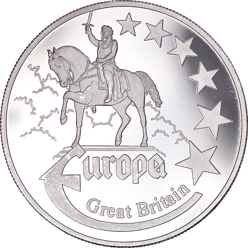 Francja, medal, Europa, 1998, Great Britain, MS(63), Srebro