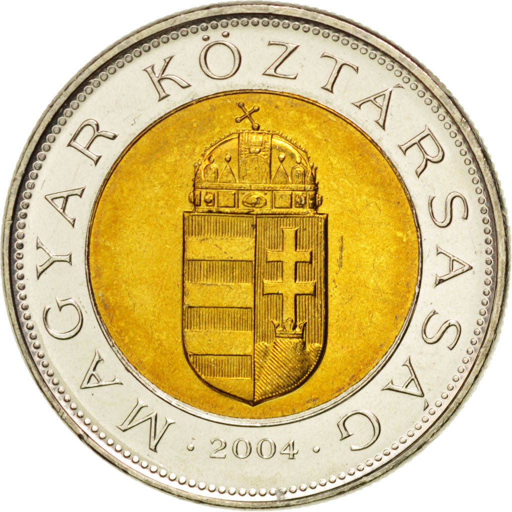 Münze, Ungarn, 100 Forint, 2004, Budapest, UNZ, Bi-Metallic, KM:721