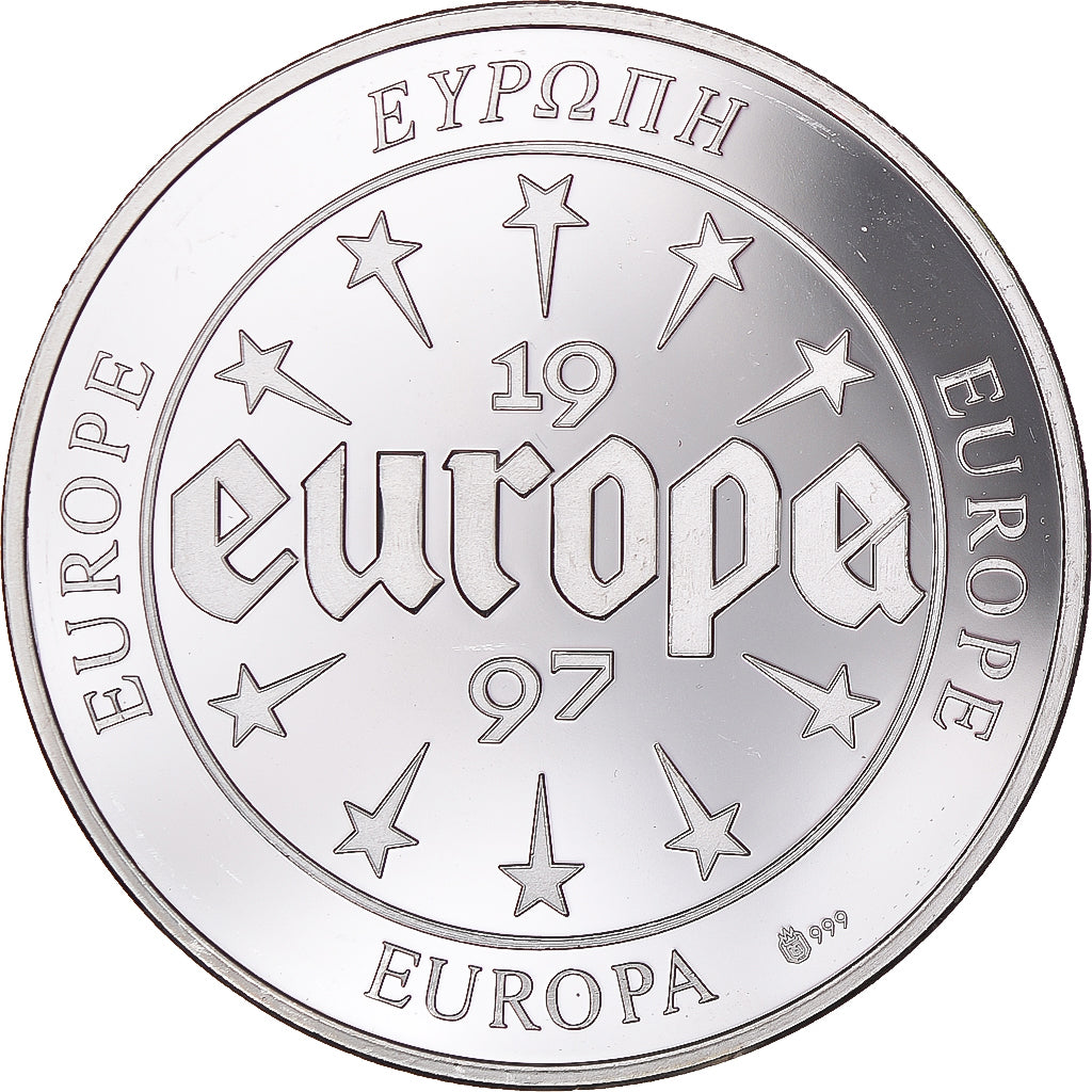 Frankrijk, Medaille, Europa, 1997, Spain, UNC-, Zilver