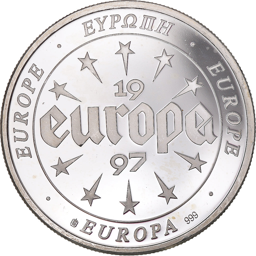 Frankrijk, Medaille, Europa, 1997, Spain, UNC-, Zilver