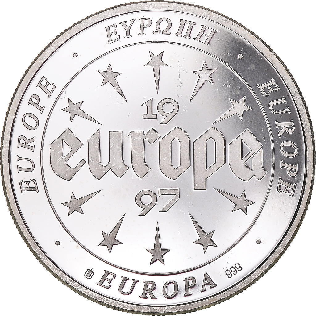 Frankrijk, Medaille, Europa, 1997, Denmark, UNC-, Zilver