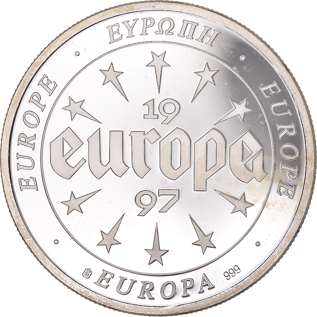 Francja, medal, Europa, 1997, Ireland, MS(63), Srebro