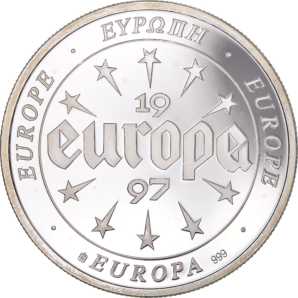 Frankreich, Medaille, Europa, 1997, Great Britain, UNZ, Silber