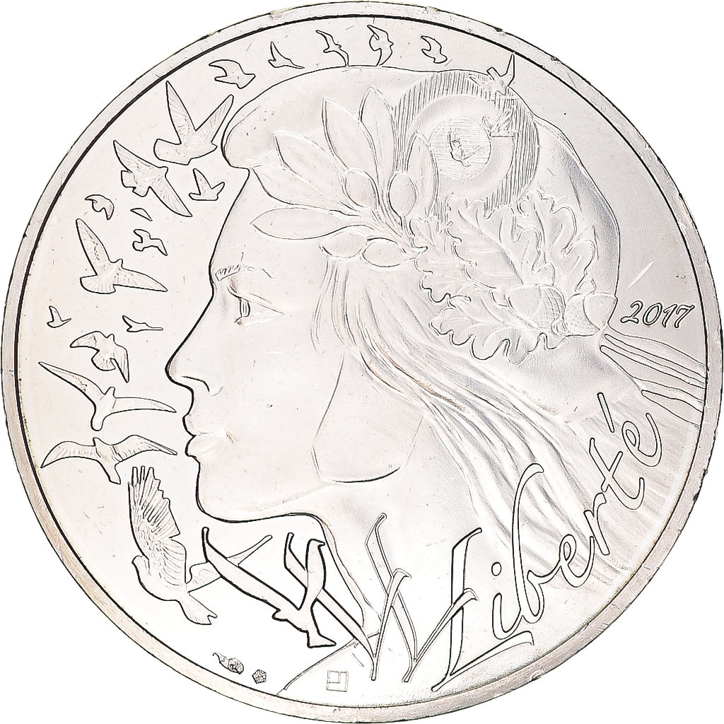 France, 20 Euro, Marianne, 2017, Paris, MS(63), Silver