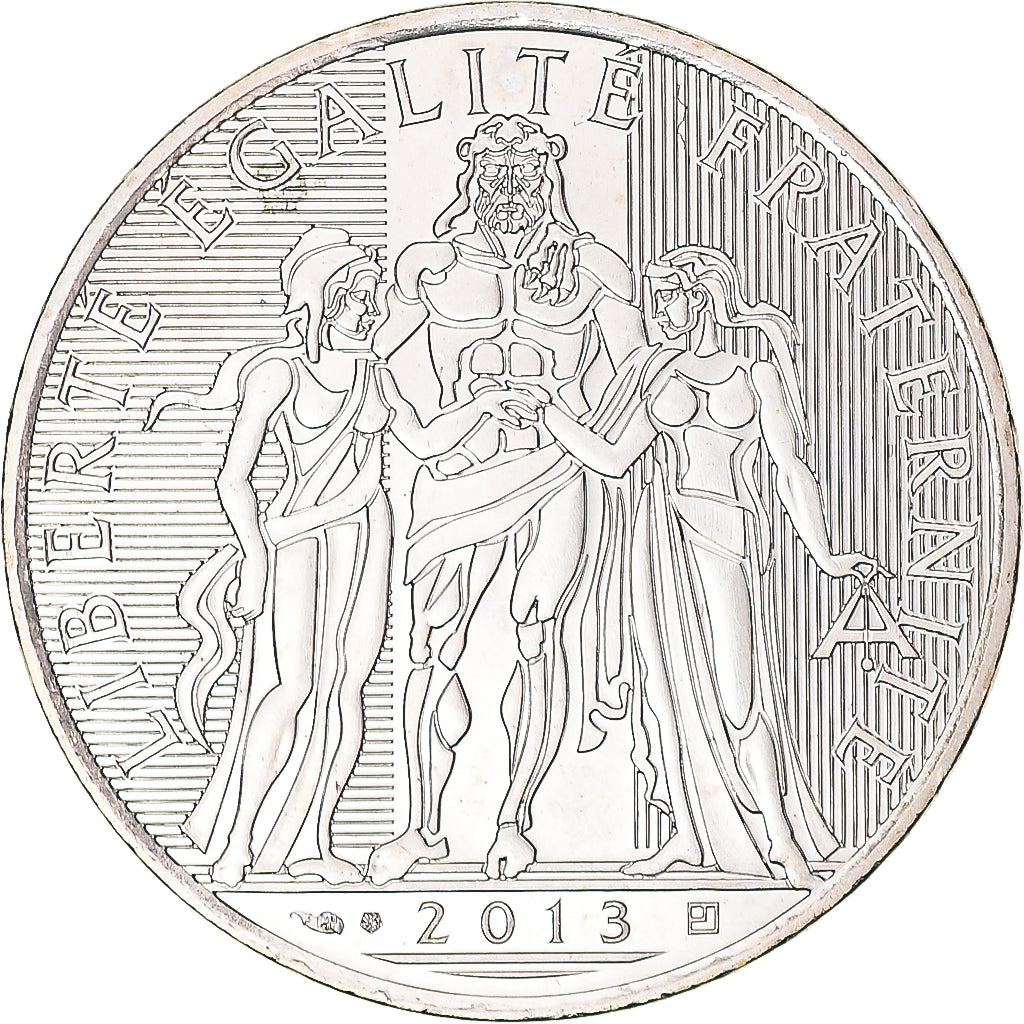 France, 10 Euro, Hercule, 2013, Paris, FDC, MS(63), Silver, Gadoury:EU590