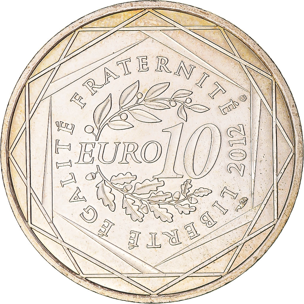 Frankrijk, 10 Euro, Ile de France, 2012, Paris, UNC-, Zilver, KM:1875