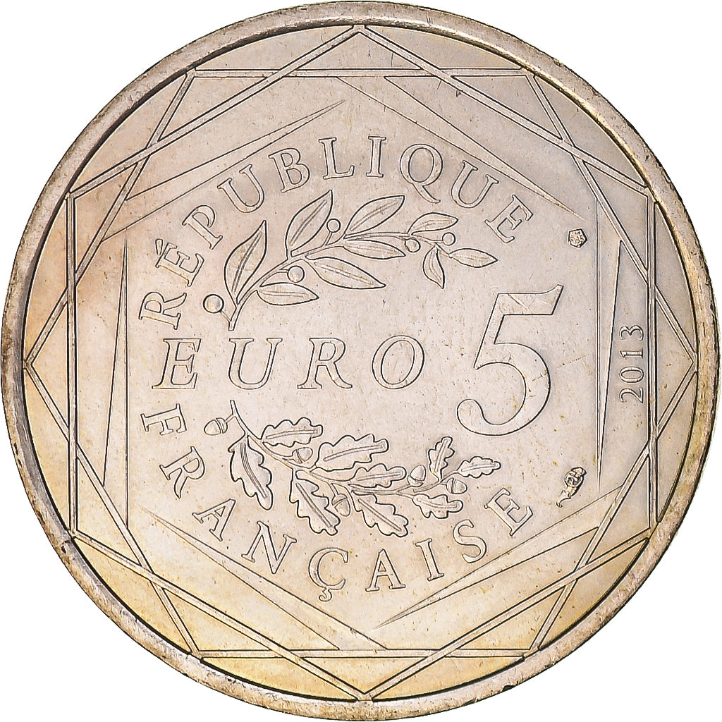 France, 5 Euro, Egalité, 2013, MS(63), Silver, Gadoury:EU646