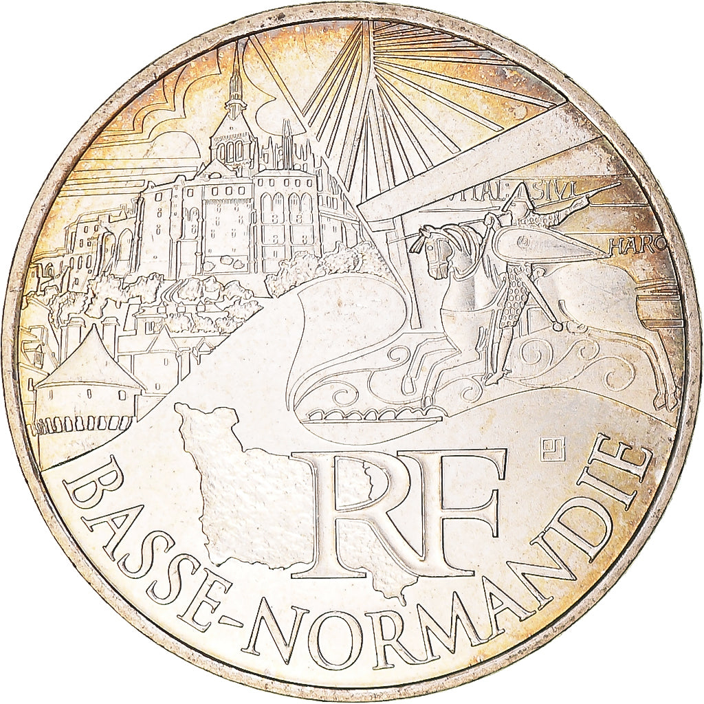 Francia, 10 Euro, 2011, Paris, Basse-Normandie, SC, Plata, KM:1729