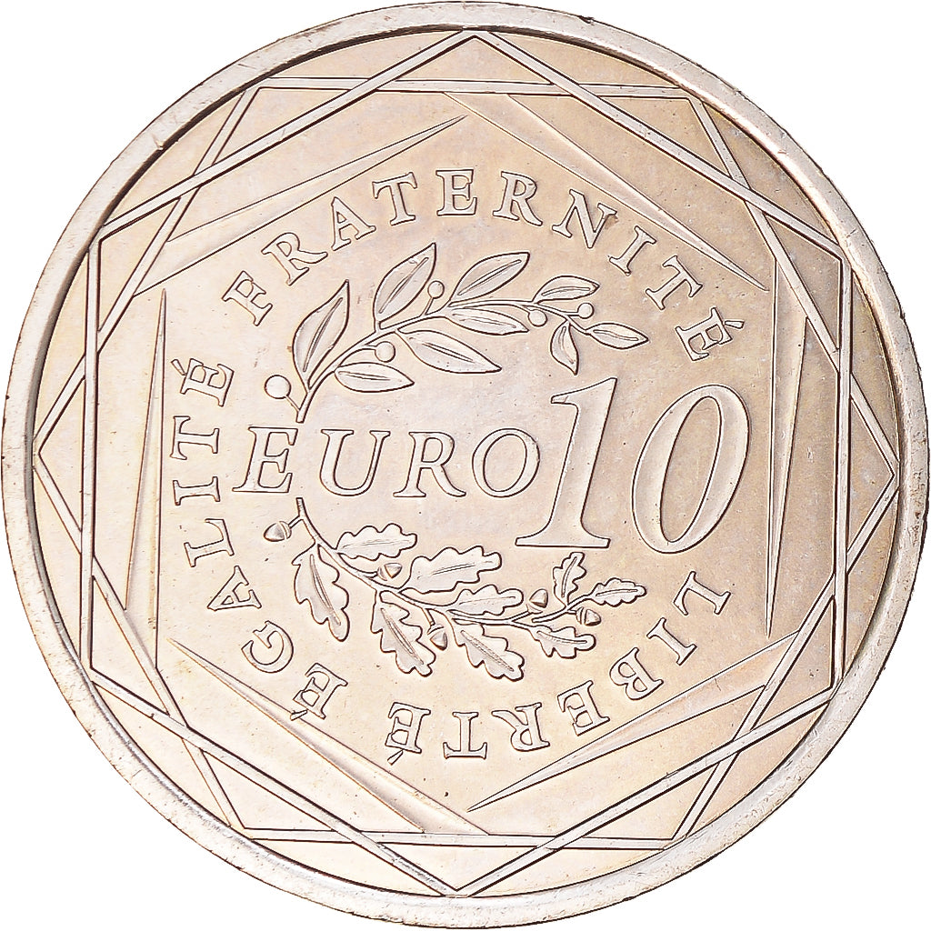 Francia, 10 Euro, Semeuse, 2009, EBC+, Plata, Gadoury:EU337, KM:1580