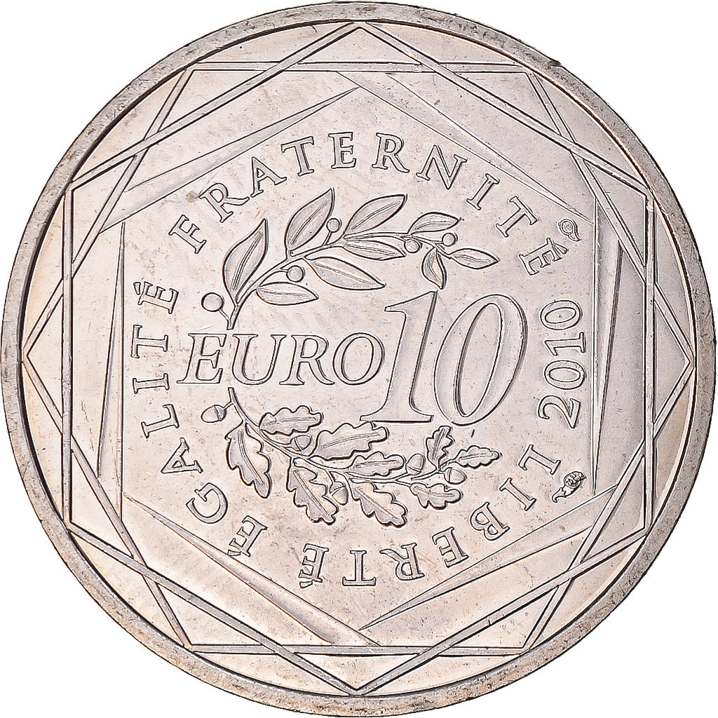 France, 10 Euro, Provence-Alpes-Cote d'Azur, Euros des régions, 2010, Paris