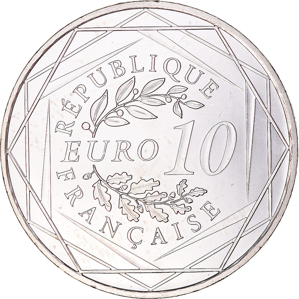 France, 10 Euro, Hercule, 2012, Monnaie de Paris, MS(63), Silver, Gadoury:EU516