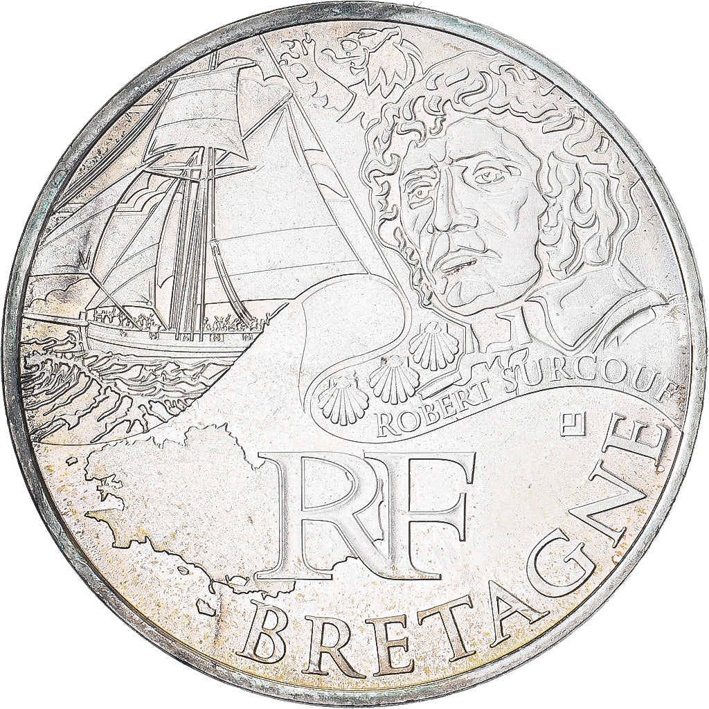 Frankreich, 10 Euro, Bretagne, 2012, Paris, UNZ, Silber, Gadoury:EU514, KM:1866